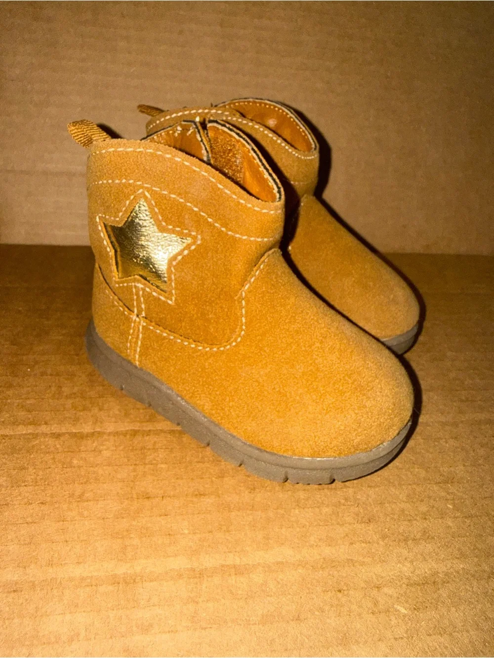 Infant Toddler Carter’s Brown Mabel Cowboy Boots Size Toddler 4 A25